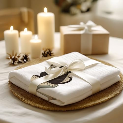 Funny Black Cat Hand Towels Set of 2 16x24 Inch 1