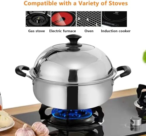 AIZYR 2 Tier Steamer Pot 34cm Stainless Steel