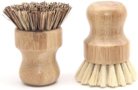 MAGICLULU 2pcs Bamboo Wok Brush Set
