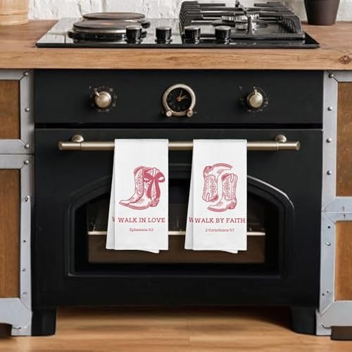 Bible Cowgirl Kitchen Towels