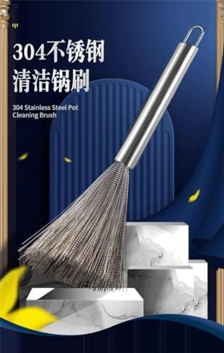 Stainless Steel Pot Brush Kitchen Cleaning Tool