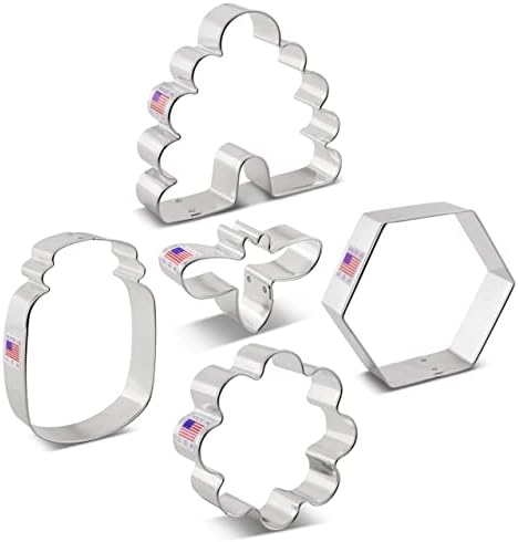 Bee Cookie Cutters 5-Pc Set Made in USA 1