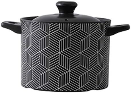 SISWIM 35L Premium Ceramic Stockpot with Lid and Handle