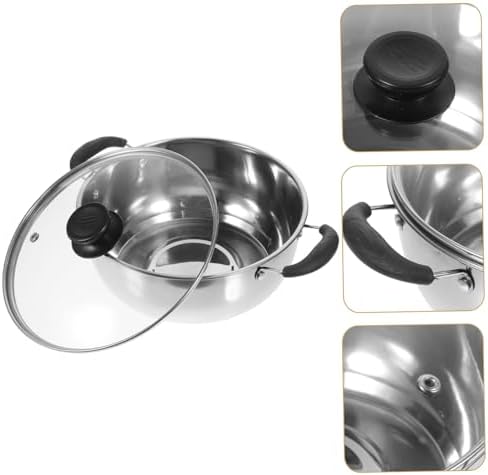 GRIRIWErgonomic Steam Pot Boil Dry Compact Easy to Use