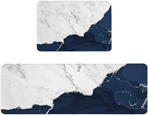Navy Blue Kitchen Rugs Set