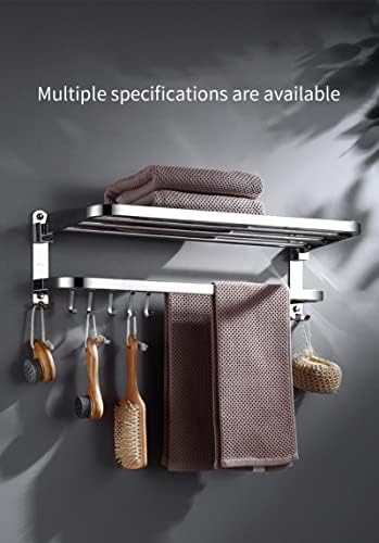 Space-Saving Folding Towel Rack Bathroom Organizer 50cm