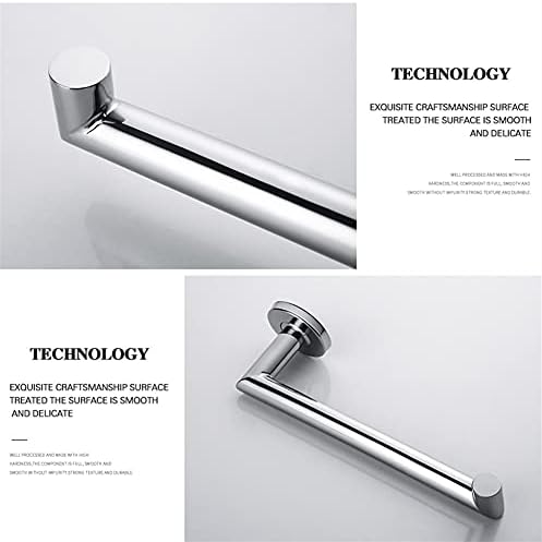 Stainless Steel Towel Rail for Bathroom Wall-Mounted 2 Pieces
