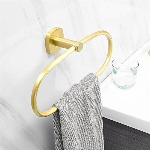 Wall-Mounted Gold-Alphabet Towel Holder