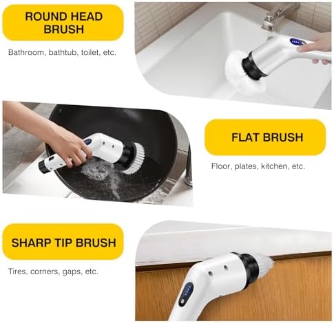 Electric Cleaning Brush with 3-in-1 Features