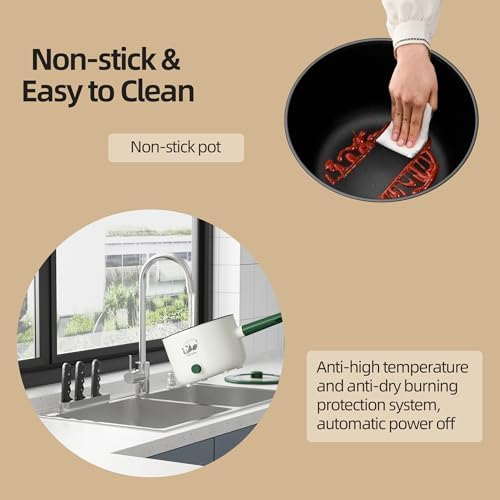 Mihoho Dual-Powered Electric Shabu Shabu Pot with Steamer