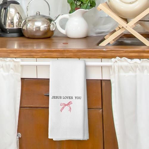Stylish Pink Bow Kitchen Towels for Girls Bestie Gifts