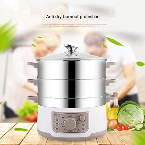 Electric Steamer BPA-Free Stainless Steel Stackable Multifunctional Kitchen Tool for Home
