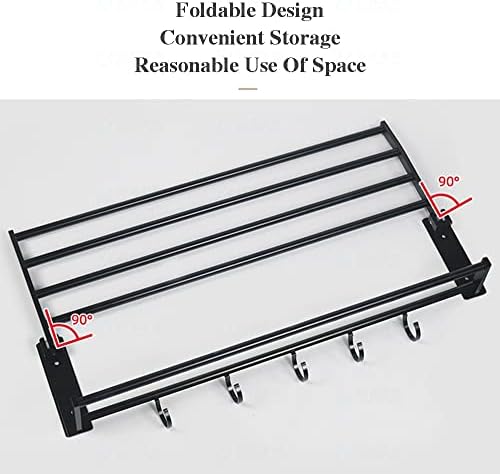Black Aluminum Towel Rack