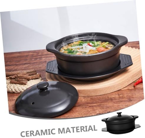 Ceramic Casserole Pot-StemlessHeat-ResistantQuick-WarmingStylish Design