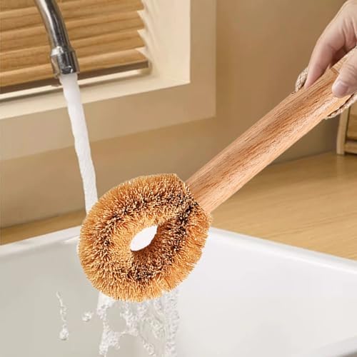 Efficient Wooden Dish Brush for Kitchen Cleaning