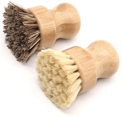 MAGICLULU 2pcs Bamboo Wok Brush Set