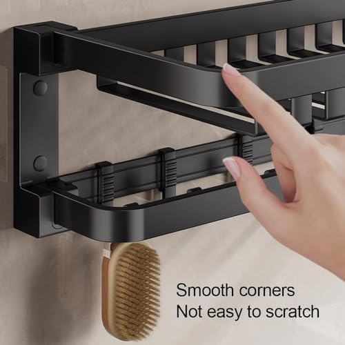 Space-Saving 40cm Wall-Mounted Towel Holder