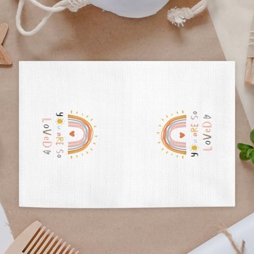 Long-Lasting Boho Rainbow Hand Towels For Kids