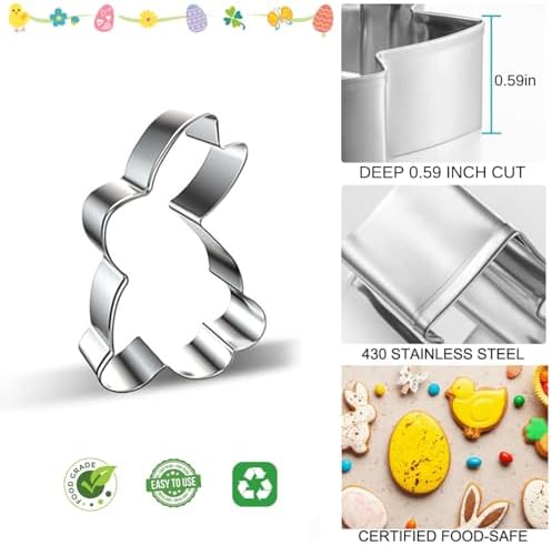Easter Cookie Cutter Set - 10 Unique Shapes