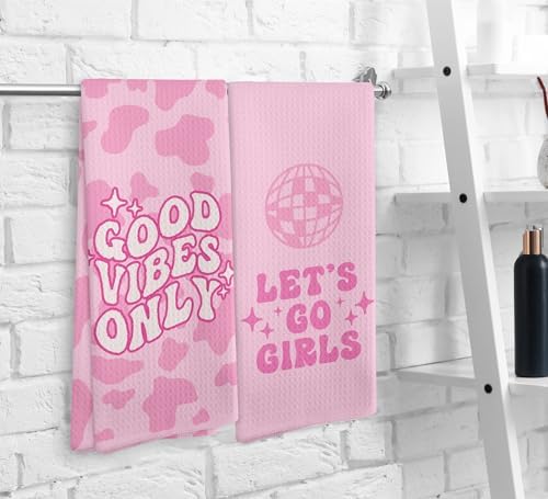 NOQL Girls Trendy Kitchen Towels Set 2 Perfect Gift