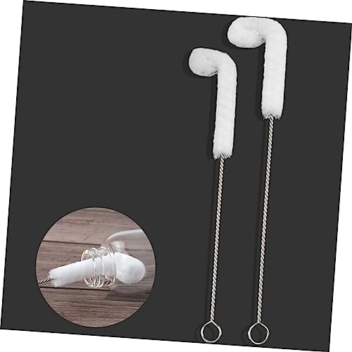 FOMIYES 2-Piece Tile Bottle Brush Set Kitchen Cleaner for Gaps Straws