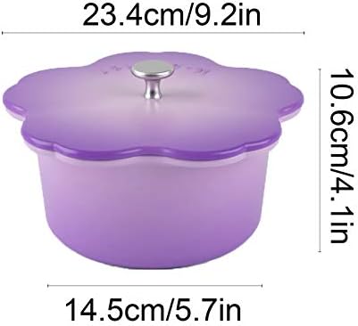 SISWIM 22L Enameled Cast Iron Stockpot with Lid
