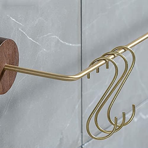 LUCEAE Modern Solid Wood Towel Rail Bathroom Organizer Stake Easy Mount Clean