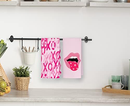 QODUNG Preppy Glitter Kitchen Towels