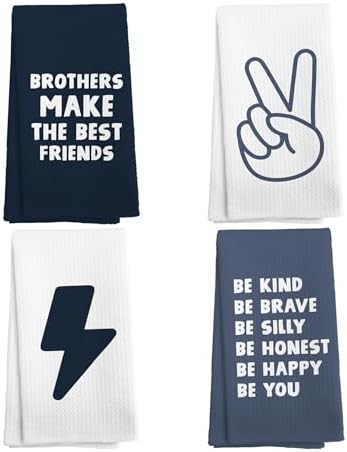 Kids Brothers Make The Best Friends Towel Set of 4