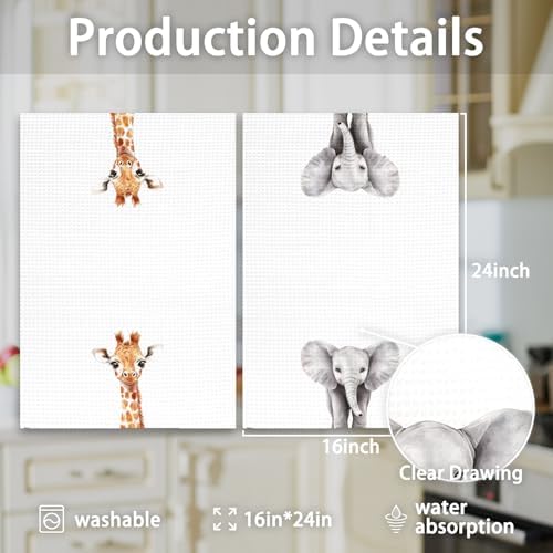 Say hello to our elephant kids hand towels