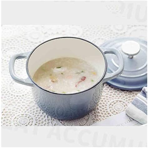 Siswim Cast Iron Souppot with Lid 16L Non-Stick Durable