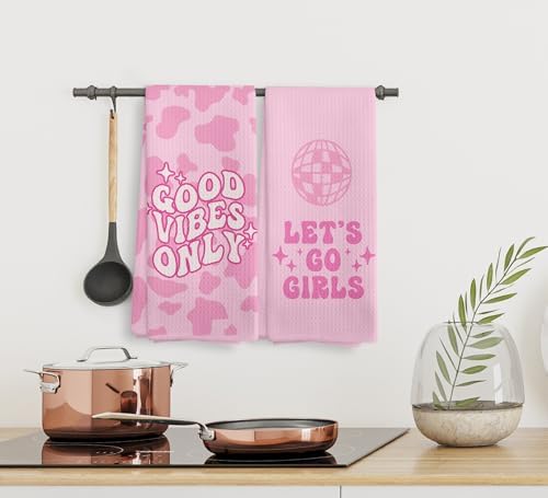 NOQL Girls Trendy Kitchen Towels Set 2 Perfect Gift