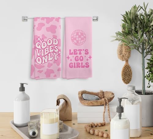 NOQL Girls Trendy Kitchen Towels Set 2 Perfect Gift