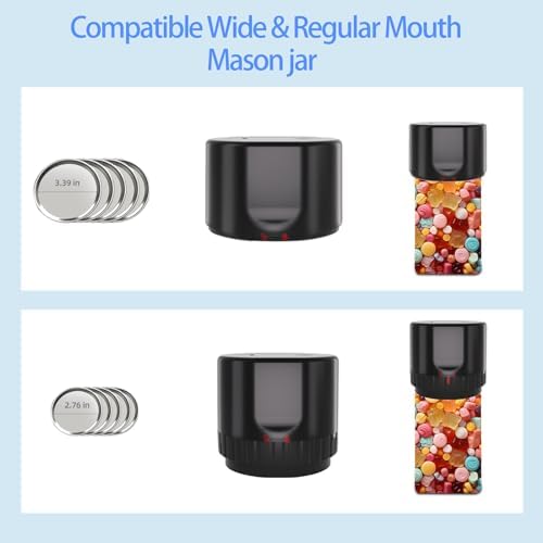 VORSON Electric Mason Jar Vacuum Sealer Kit - Easy to Use Reliable