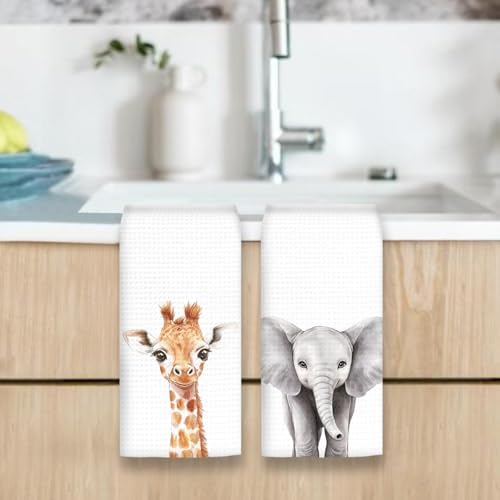 Say hello to our elephant kids hand towels