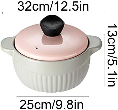 SISWIM 4L Stockpot with Non-Slip Base and Pink Lid