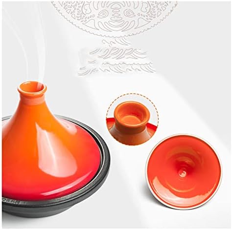 SISWIM Rojo Cast Iron Braising Pot Perfect for Cooking and Braising