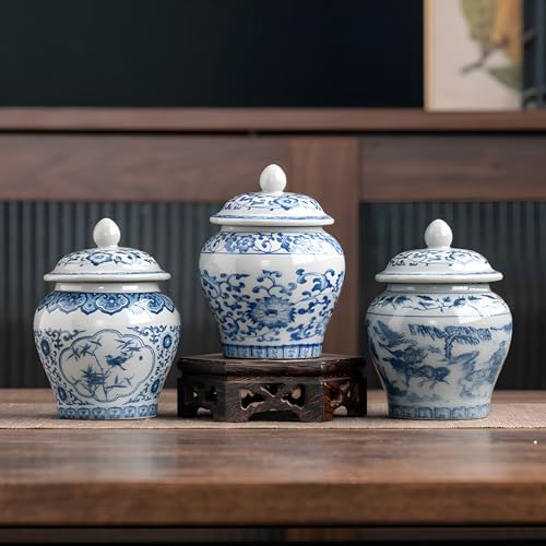 9oz Porcelain Canister Elegant Chinese Design