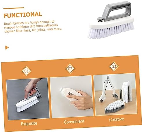 NOLITOY 2-Piece Crevice Grout Cleaning Brush Set