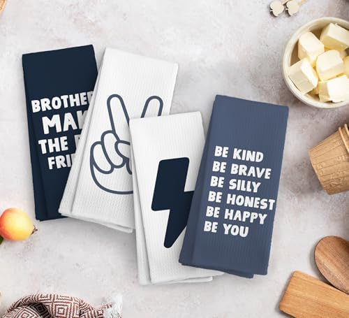 Kids Brothers Make The Best Friends Towel Set of 4