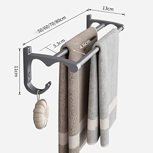 LUCEAE Double Towel Bar Space Aluminum Towel Holder