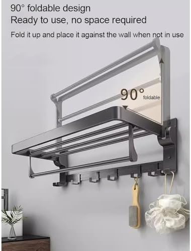 ANNBKA Premium Towel Holder Modern Wall-Mounted Towel Rack for Bathroom Use