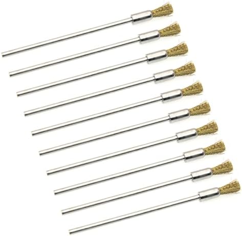 10-Piece Wire Brush Set for Drills Rust Dirt Removal