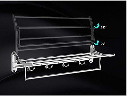 Sturdy Stainless Steel Towel Rack with Double-Layer Design