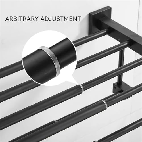 Sturdy Stainless Steel Towel Holder Black