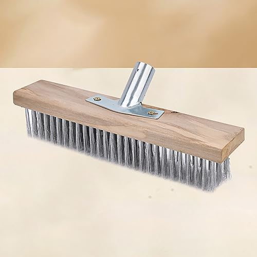 Efficient 30CM Stainless Steel Deck Scrubber for Rough Surfaces