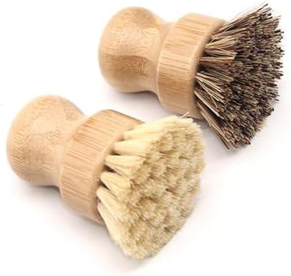 MAGICLULU 2pcs Bamboo Wok Brush Set
