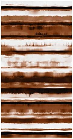 Stunning Abstract Geometric Stripes in Vintage Brown