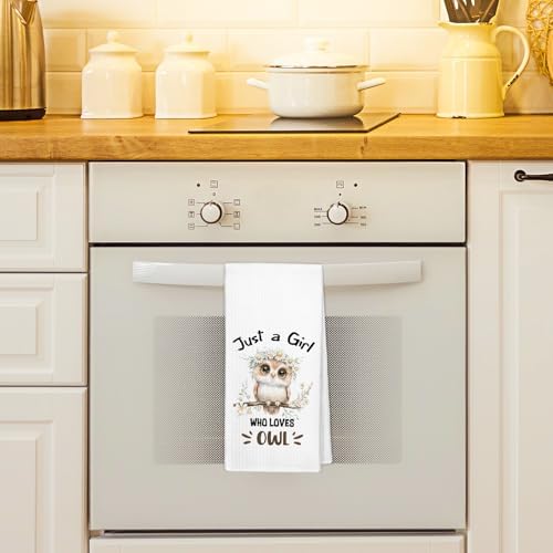 Floral Owl Soft Kitchen Towels