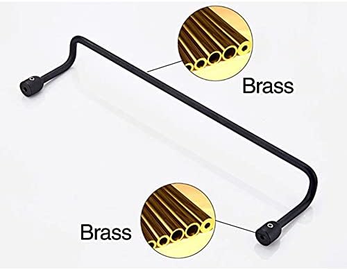 BOCbco Black Wall Mounted Towel Rail for Bathroom